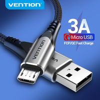 Vention Micro USB kabel 3A nylonowa szybka ładowarka USB typ C kabel danych do Samsung Xiaomi LG Android Micro USB kable telefonów komórkowych 1